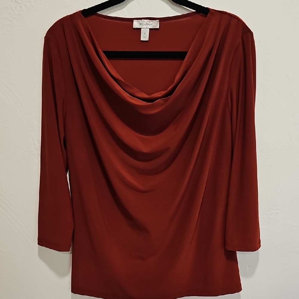 Dressbarn Redish Orange Blouse